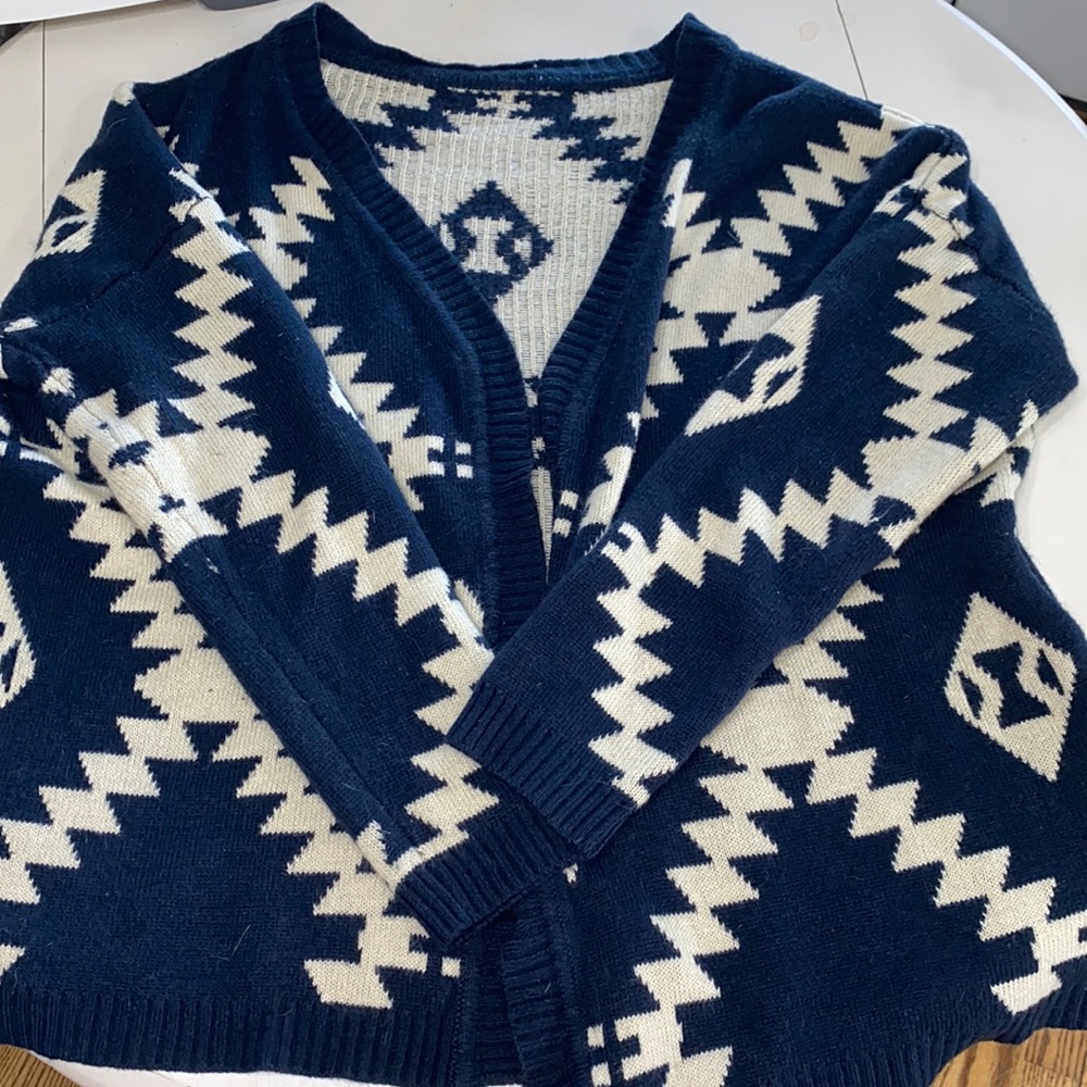 Aztec print sweater